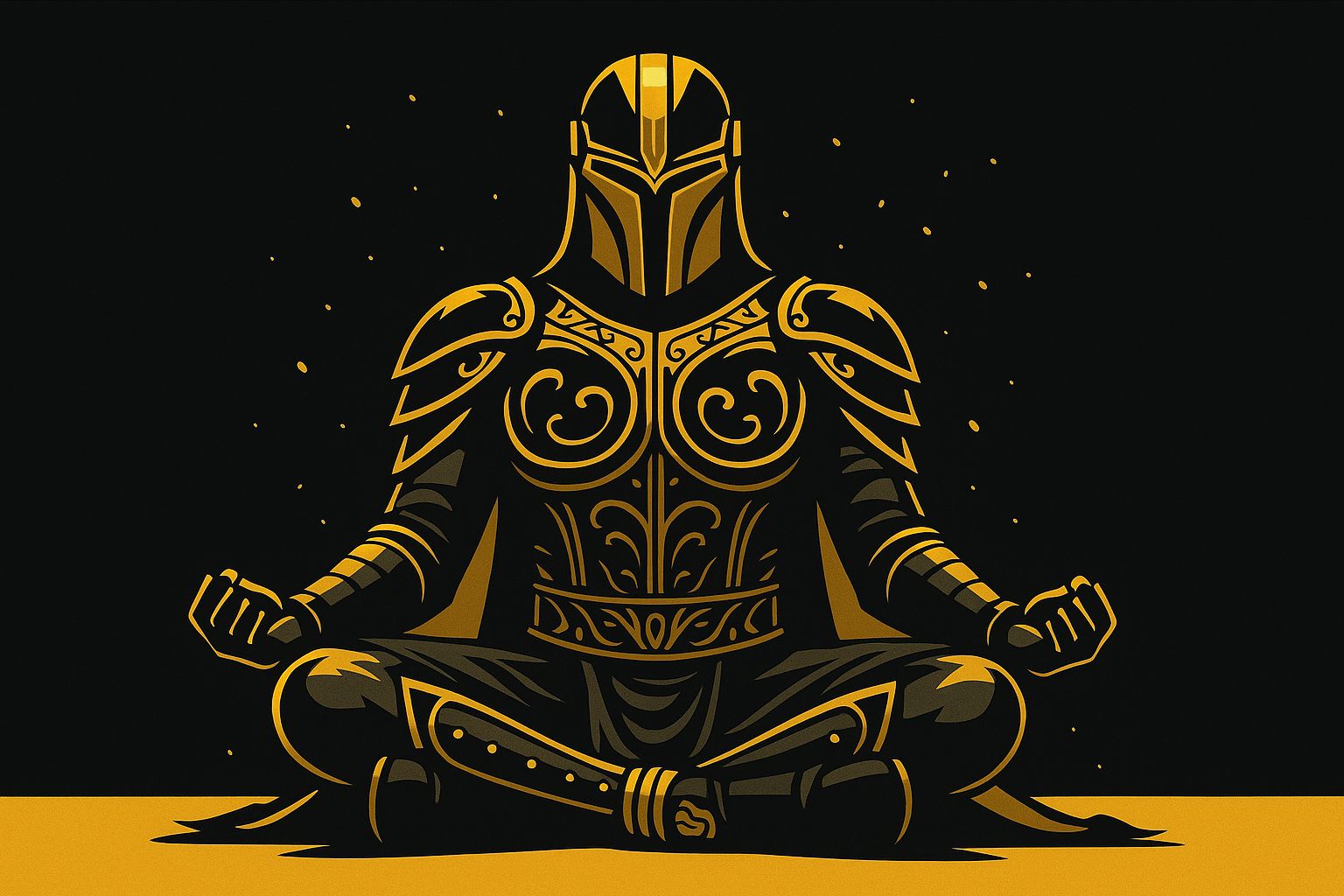Guerreiro Silencioso meditando